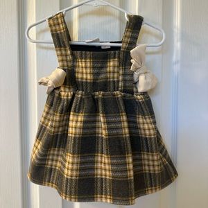 Zara Kids Plaid Dress - Yellow and Black